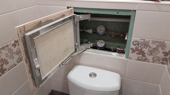 Люк под плитку Нажимной Секрет-Лайт 2 створки 1200*300 Люк под плитку Нажимной Секрет-Лайт 2 створки 1200*300