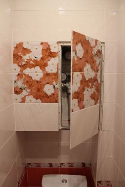 Люк под плитку Нажимной Секрет-Лайт 2 створки 1200*300 Люк под плитку Нажимной Секрет-Лайт 2 створки 1200*300