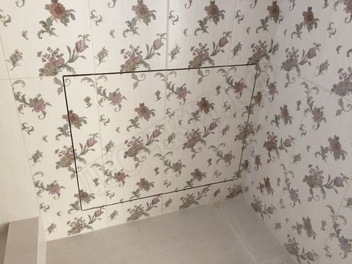 Люк под плитку Нажимной Железяка, 1 створка Люк под плитку Нажимной Железяка, 1 створка