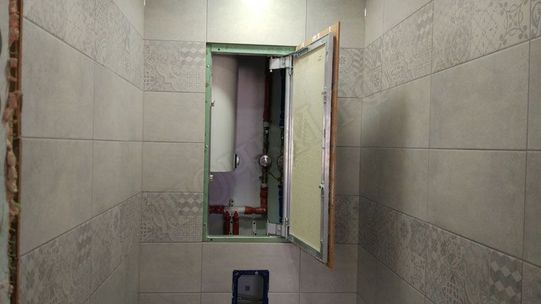 Люк под плитку Нажимной Секрет-Лайт 2 створки 1200*300 Люк под плитку Нажимной Секрет-Лайт 2 створки 1200*300