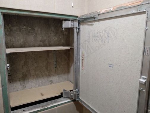 Люк под плитку Нажимной Секрет-Лайт 2 створки 1200*300 Люк под плитку Нажимной Секрет-Лайт 2 створки 1200*300