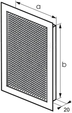 с перфорацией Кружок врезная 140*160, RAL 9003 матовый с перфорацией Кружок врезная 140*160, RAL 9003 матовый