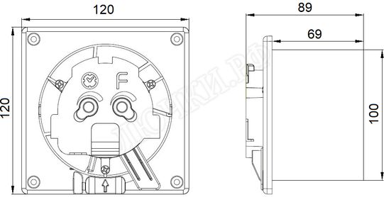 Вытяжной вентилятор airRoxy TS Вытяжной вентилятор airRoxy TS