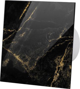 Вытяжной вентилятор airRoxy dRim, 100 PS, глянцевое стекло, чёрно-золотой мрамор, 01-186 Вытяжной вентилятор airRoxy dRim, 100 PS, глянцевое стекло, чёрно-золотой мрамор, 01-186